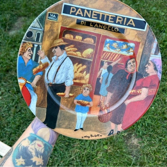 VTG Guy Buffet TUSCAN‎ STOREFRONTS Dinner Plate 10 7/8" Panetteria Replacement - Picture 3 of 6
